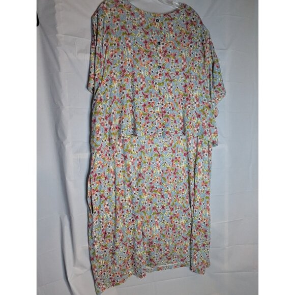 NWT J.Jill Women's Floral Layered Rayon Jersey Dress Sz 4x Boho Resortwear - Picture 6 of 11